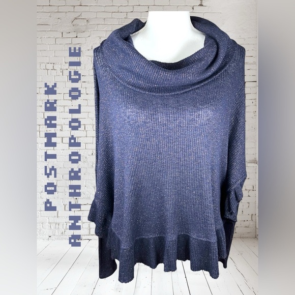 Anthropologie | Postmark | Cowl Neck Ruffle Sweater - Picture 1 of 6